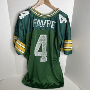 Vintage Brett Favre Jersey, Green Bay Packers, 2XL, Wilson, Green,
